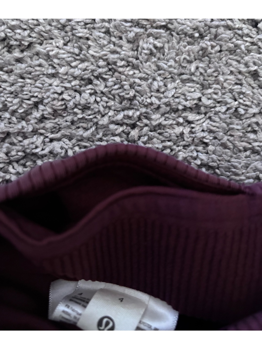 lululemon Ribbed Flare Leggings in Burgundy - Picture 6 of 13